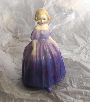Older Royal Doulton Lady Figurine, Marie, Older Green Mark