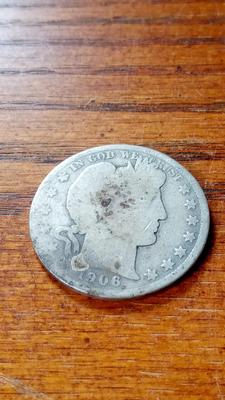 LOT 72 - 1906-D BARBER HALF DOLLAR