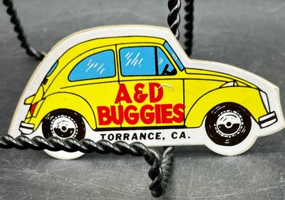 Vintage A&D Buggies Automotive Equipment Sticker