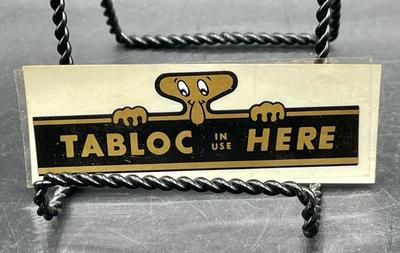 Vintage Tabloc Automotive Equipment Sticker