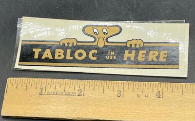 Vintage Tabloc Automotive Equipment Sticker
