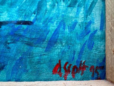 Original DARRELL SCOTT Acrylic Painting, 1995