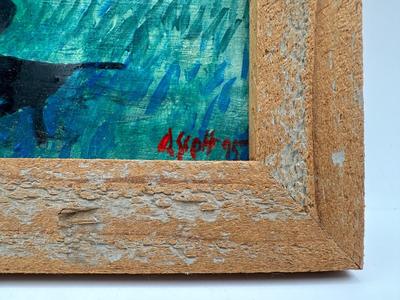Original DARRELL SCOTT Acrylic Painting, 1995