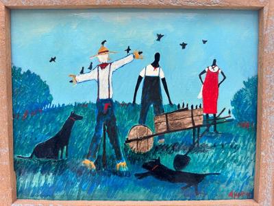 Original DARRELL SCOTT Acrylic Painting, 1995