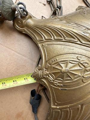 Antique Cast Iron Chandelier (see description)