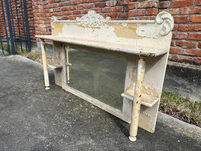 Antique Mantle w/ Mirror