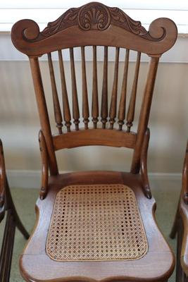 Eight Cane Chairs H. Zambelli Furniture (8)