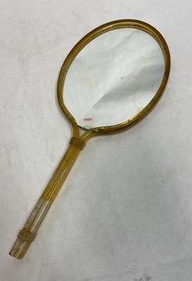 Vintage Hand Held Vanity Mirror - Long Handle