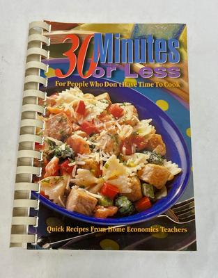 Cookbook: 30 minutes or Less Spiral Bound Soft Cover