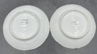 2 Miniature Plates Decorative Wall Plates Victorian Women made in France