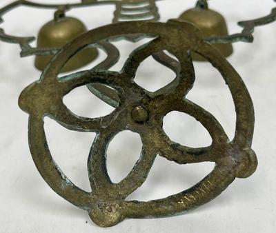 Vintage Brass Bell Holder Shaped as a Butterfly