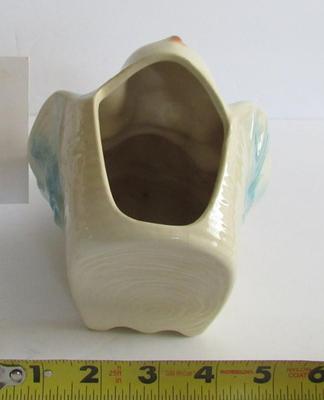 Vintage Baby and Flowers Pottery Planter