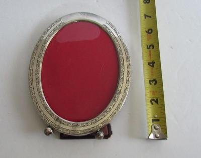 Antique Smaller Oval Sterling Silver Picture Frame