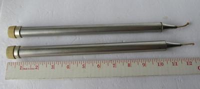 Unusual Metal Candlesticks With Metal Tops
