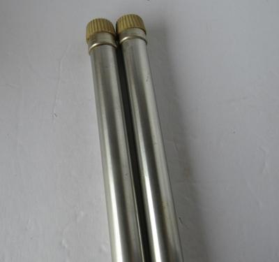 Unusual Metal Candlesticks With Metal Tops