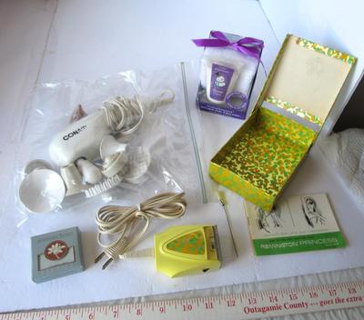 Lot of Ladies Care Items, Vintage Working Remington Princess Shaver