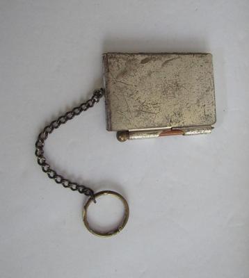 Antique Memoir/Dance Note Pad and Pencil Holder on Chain
