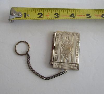 Antique Memoir/Dance Note Pad and Pencil Holder on Chain