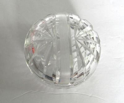 Vintage Cut Glass Powder/Jewelry Box & Pressed Glass Jewerly Box
