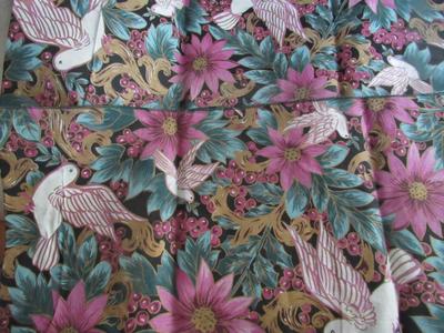Two Pretty Floral and Dove Pattern Long Table Runners, One New in Package