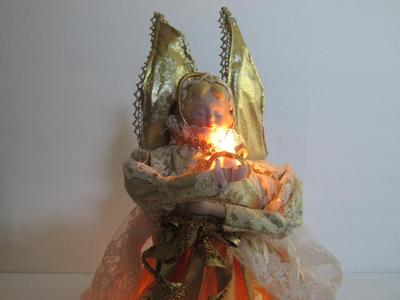 Angel Lighted and Animated Christmas Tree Topper, Works