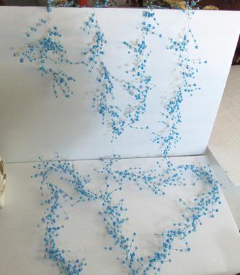 Older Blue Christmas Garland