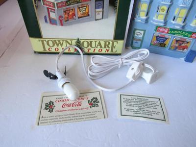 Older Christmas Village Building, Coca Cola Town Square Collection