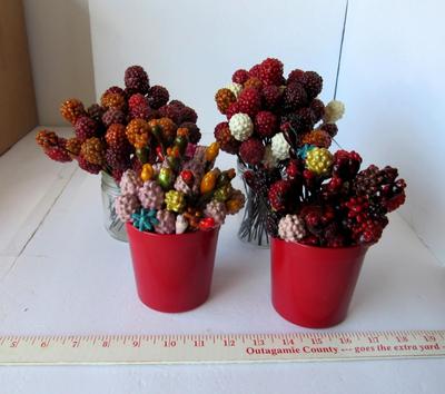 Old Christmas Pick Floral Embellishments