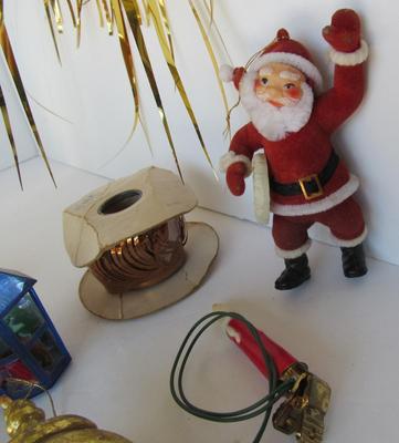 Retro Christmas Kitschy Lot of Decor