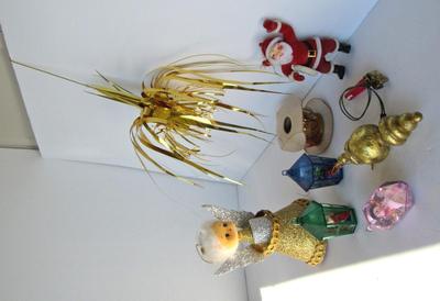 Retro Christmas Kitschy Lot of Decor