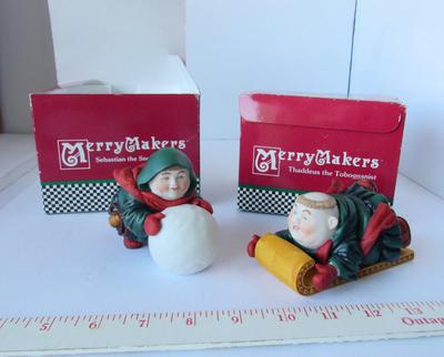 Vintage Dept 56 Merry Maker Monks Figurines