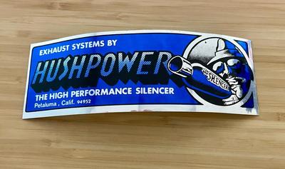 Vintage Hushpower Automotive Equipment Sticker