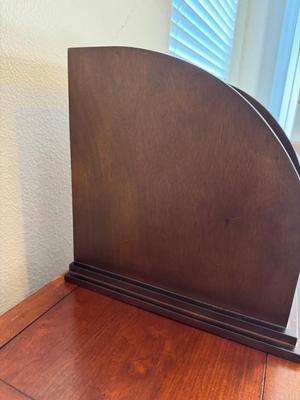 Lot 51. Wood Desktop Organizer