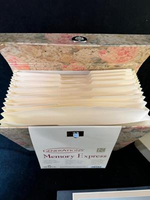 Lot 59. scrapbook organizer and scrapbook