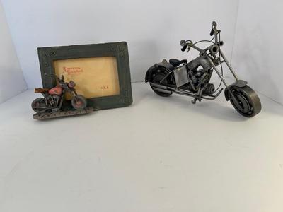 Lot 77. Motorcycle Decor Items