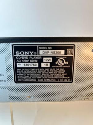 Lot 78. Sony CD/DVD player