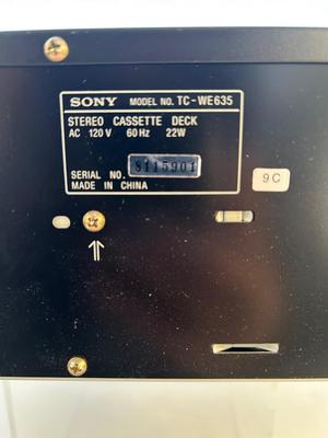 Lot 79. Sony Stereo Dual Cassette Deck