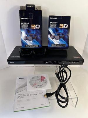 Lot 83. LG Smart 3D Blu-ray w/ 3D Glasses