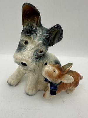 Vintage Porcelain Dogs, Japan
