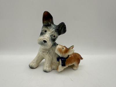 Vintage Porcelain Dogs, Japan