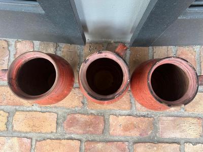 Three Vintage Terra-Cotta Vessels/Planters