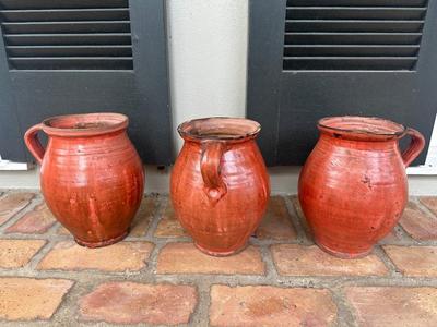 Three Vintage Terra-Cotta Vessels/Planters