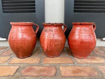 Three Vintage Terra-Cotta Vessels/Planters