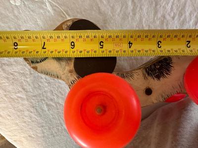 Vintage 1965 Fisher-Price "SNOOPY" 2 Dogs Wooden Pull Toys