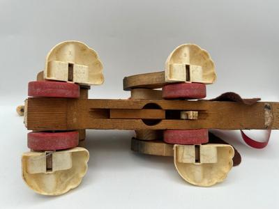 Vintage 1965 Fisher-Price "SNOOPY" 2 Dogs Wooden Pull Toys