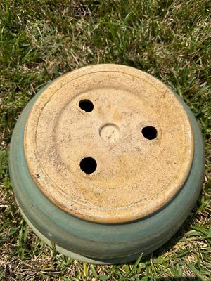 Large Glazed Flower Pot