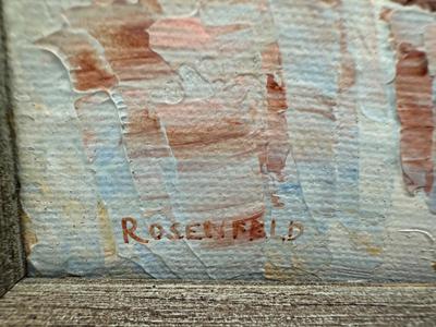 Original ROSENFELD Framed Painting on Canvas