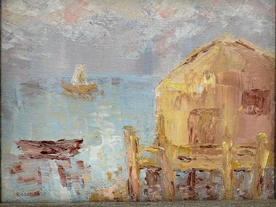 Original ROSENFELD Framed Painting on Canvas