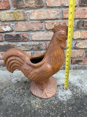 Terracotta Rooster Planter