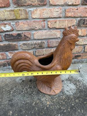 Terracotta Rooster Planter